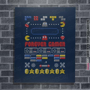 Shirts Posters / 4"x6" / Navy A Very Gamer Christmas