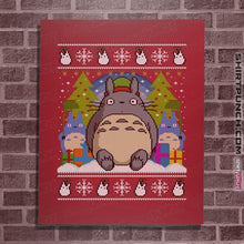 Load image into Gallery viewer, Secret_Shirts Posters / 4&quot;x6&quot; / Red Festive Forest Fun
