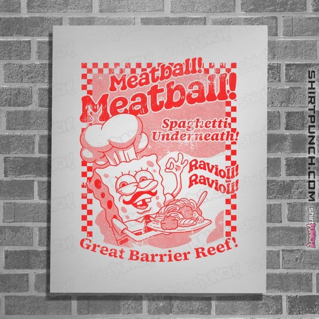 Daily_Deal_Shirts Posters / 4"x6" / White Ravioli Ravioli!