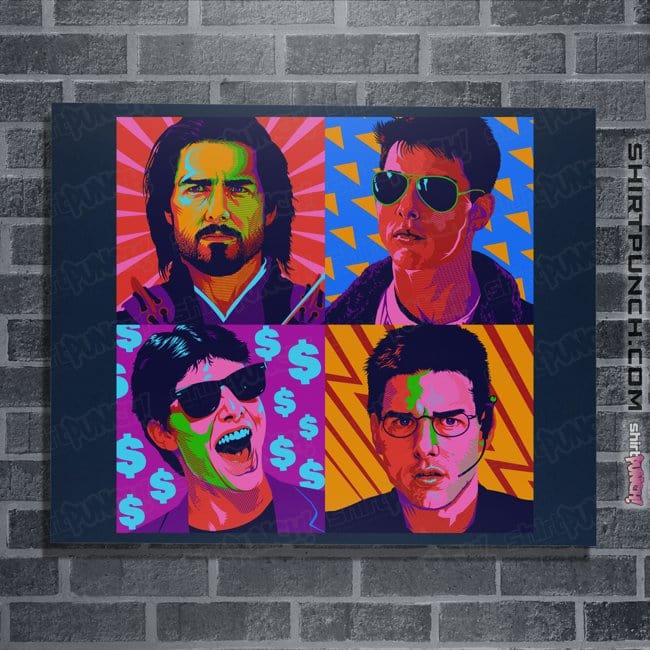 Daily_Deal_Shirts Posters / 4"x6" / Navy Pop Tom Cruise