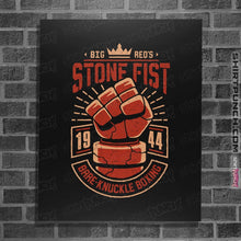 Load image into Gallery viewer, Shirts Posters / 4&quot;x6&quot; / Black Stone Fist Boxing

