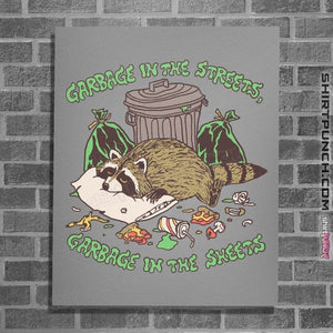 Daily_Deal_Shirts Posters / 4"x6" / Sports Grey Garbage In The Streets