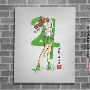 Daily_Deal_Shirts Posters / 4"x6" / White Jupiter Sumi-e