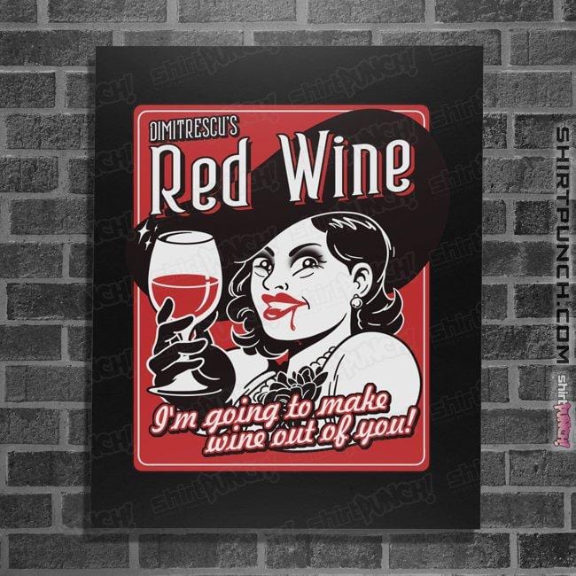 Shirts Posters / 4"x6" / Black Dimitrescu Wine