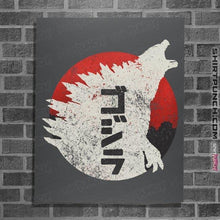 Load image into Gallery viewer, Secret_Shirts Posters / 4&quot;x6&quot; / Charcoal Kaiju Through Japan
