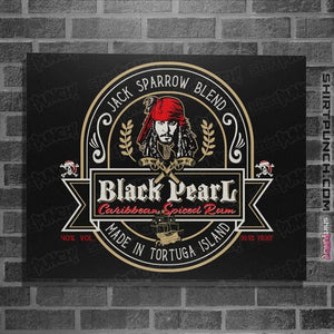 Daily_Deal_Shirts Posters / 4"x6" / Black Black Pearl Rum