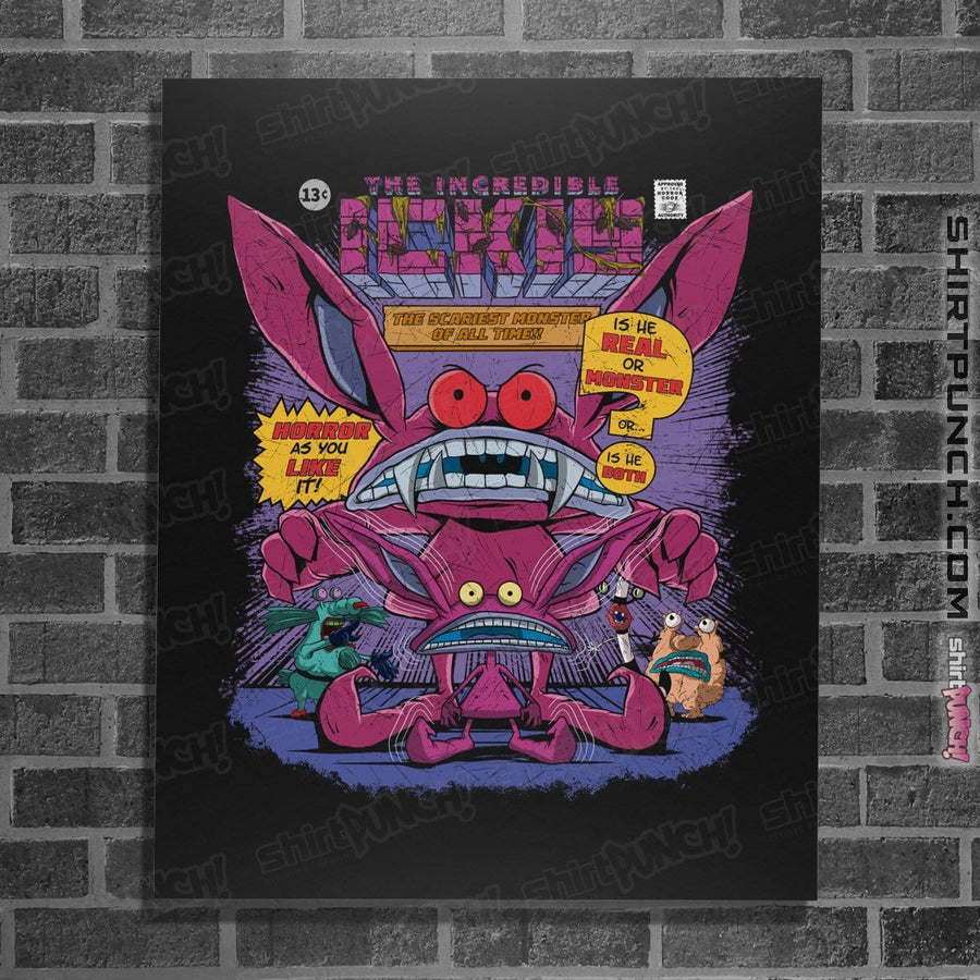 Shirts Posters / 4"x6" / Black Real Monster