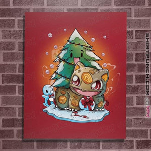 Secret_Shirts Posters / 4"x6" / Red Bulby Christmas