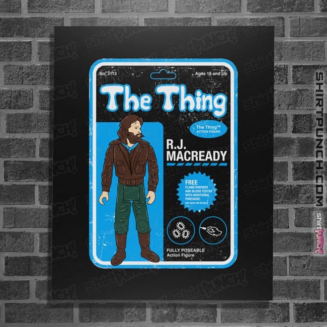 Shirts Posters / 4"x6" / Black MacReady Toy