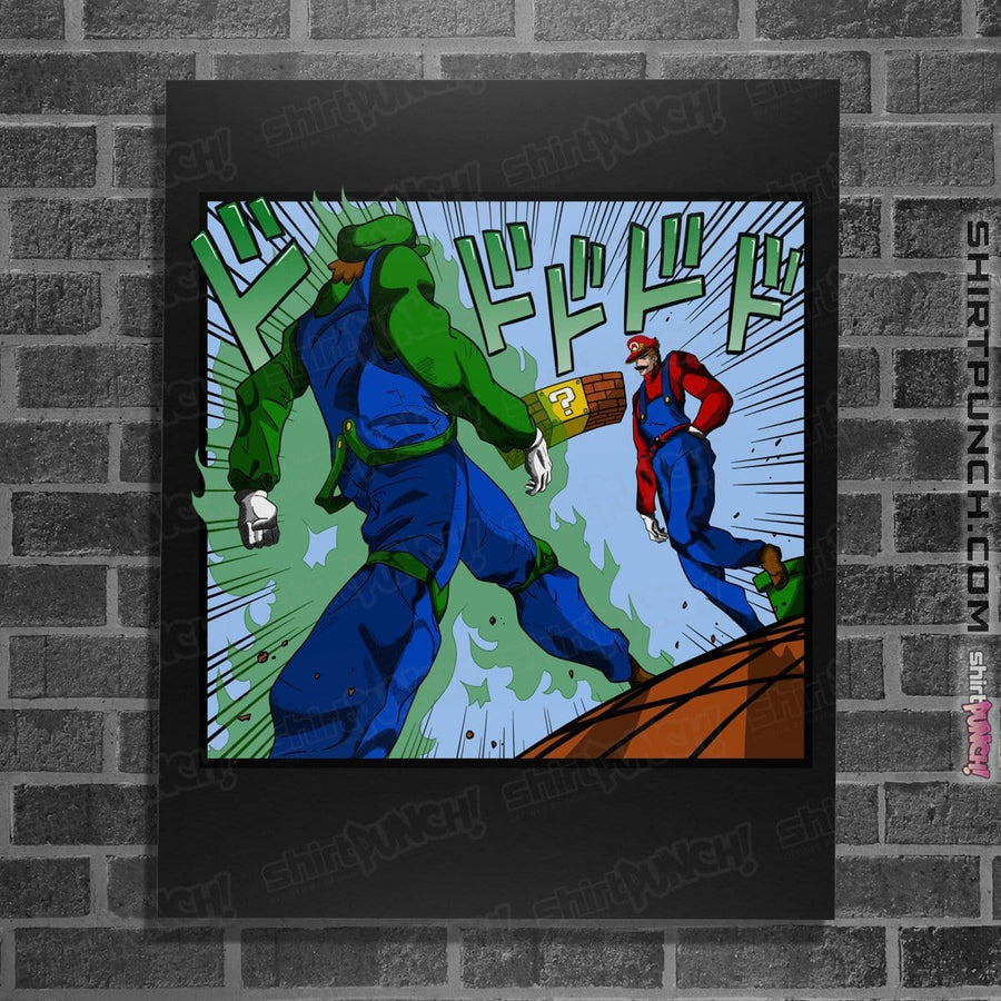 Shirts Posters / 4"x6" / Black It's Luigi Time
