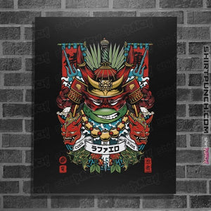 Daily_Deal_Shirts Posters / 4"x6" / Black Samurai Raph