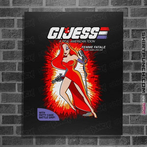 Daily_Deal_Shirts Posters / 4"x6" / Black Gi Jess
