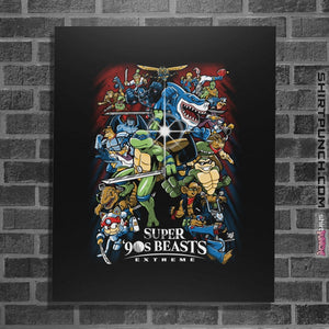 Shirts Posters / 4"x6" / Black Super '90s Beasts