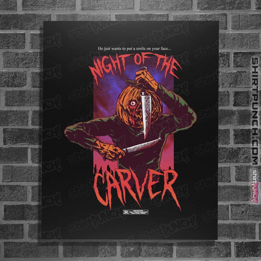 Shirts Posters / 4"x6" / Black Night Of The Carver