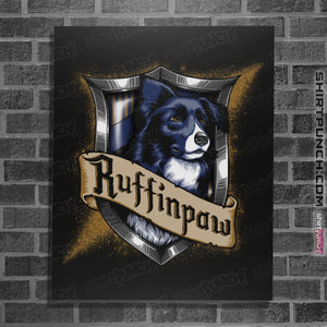 Shirts Posters / 4"x6" / Black Hairy Pupper House Ruffinpaw