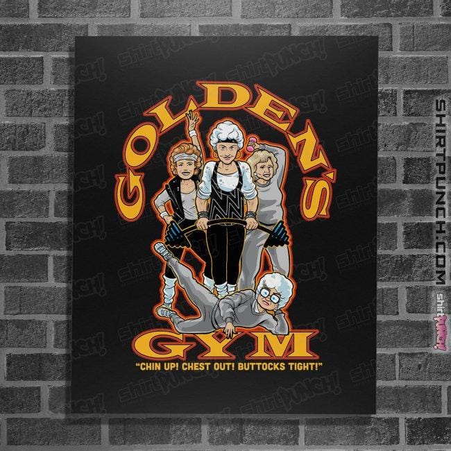 Secret_Shirts Posters / 4"x6" / Black Goldens Gym