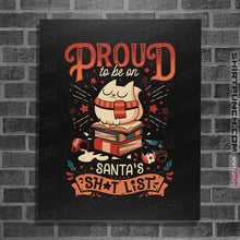 Load image into Gallery viewer, Daily_Deal_Shirts Posters / 4&quot;x6&quot; / Black Proud Naughty Cat
