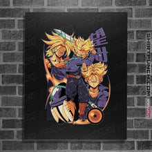 Load image into Gallery viewer, Daily_Deal_Shirts Posters / 4&quot;x6&quot; / Black Saiyan Time Traveller
