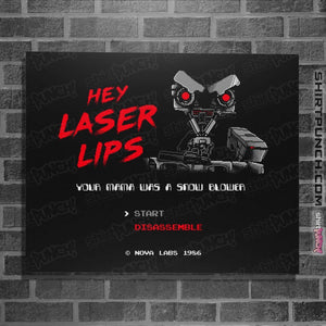 Shirts Posters / 4"x6" / Black Laser Lips