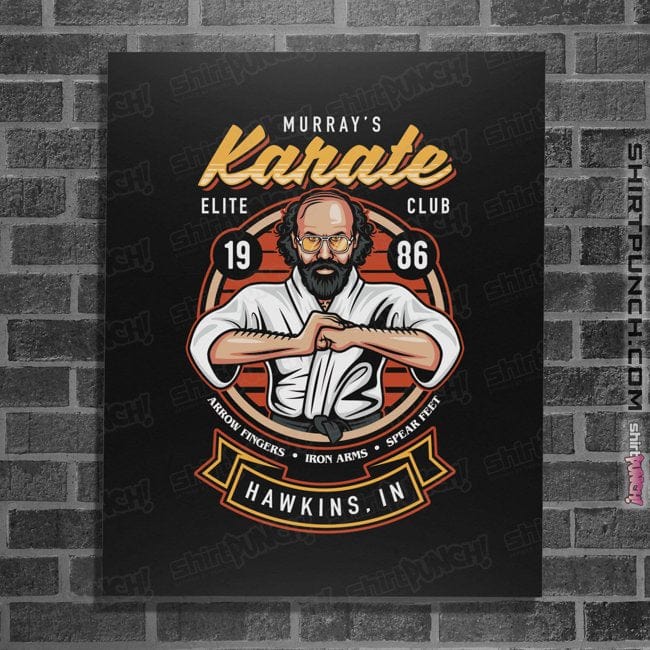 Daily_Deal_Shirts Posters / 4"x6" / Black Murray's Karate Club