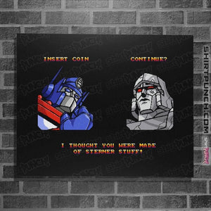 Daily_Deal_Shirts Posters / 4"x6" / Black Cybertron Fighter