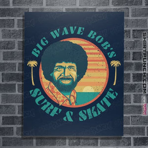 Shirts Posters / 4"x6" / Navy Big Wave Bob