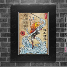 Load image into Gallery viewer, Daily_Deal_Shirts Posters / 4&quot;x6&quot; / Black Air Nomad Master Woodblock
