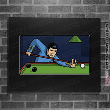 Load image into Gallery viewer, Daily_Deal_Shirts Posters / 4&quot;x6&quot; / Black Vulcan Snooker Player
