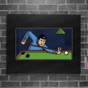 Daily_Deal_Shirts Posters / 4"x6" / Black Vulcan Snooker Player