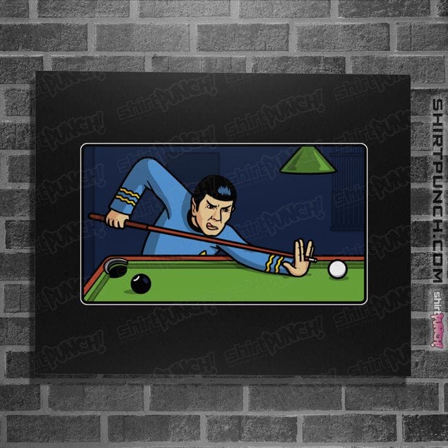 Daily_Deal_Shirts Posters / 4"x6" / Black Vulcan Snooker Player