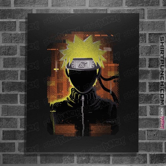 Shirts Posters / 4"x6" / Black Glitch Naruto
