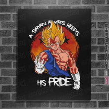 Load image into Gallery viewer, Shirts Posters / 4&quot;x6&quot; / Black Saiyan&#39;s Pride
