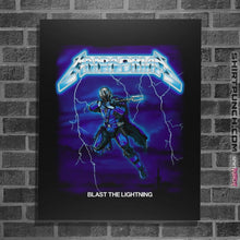 Load image into Gallery viewer, Shirts Posters / 4&quot;x6&quot; / Black Blast The Lightning
