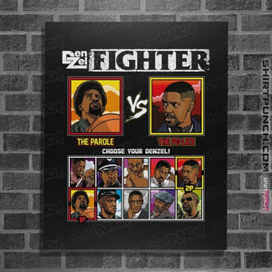 Secret_Shirts Posters / 4"x6" / Black Denzel Fighter