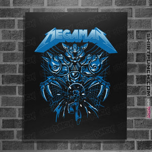 Secret_Shirts Posters / 4"x6" / Black Mega Rockman Secret Sale