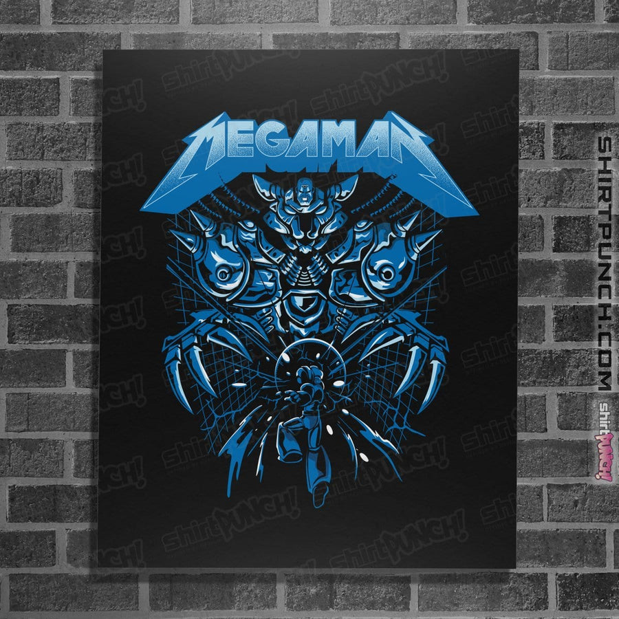 Secret_Shirts Posters / 4"x6" / Black Mega Rockman Secret Sale