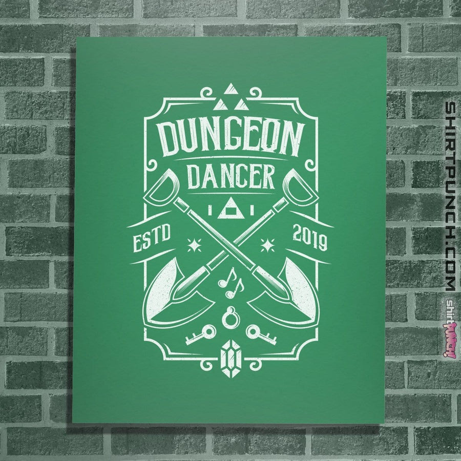 Shirts Posters / 4"x6" / Irish Green Dungeon Dancer
