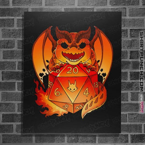 Daily_Deal_Shirts Posters / 4"x6" / Black Themberchaud Dice