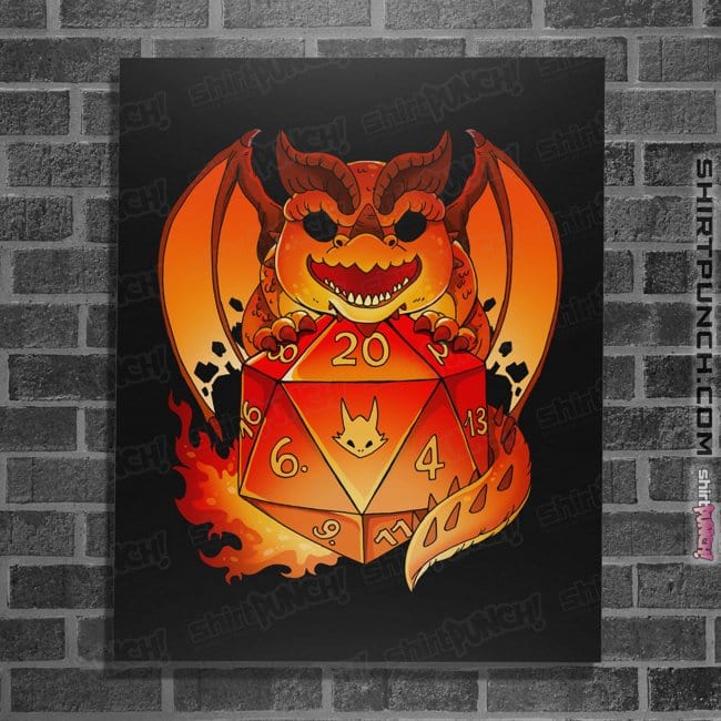 Daily_Deal_Shirts Posters / 4"x6" / Black Themberchaud Dice