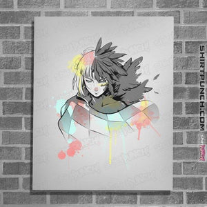 Secret_Shirts Posters / 4"x6" / White Watercolor Howl