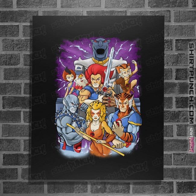 Daily_Deal_Shirts Posters / 4"x6" / Black Hear The Roar