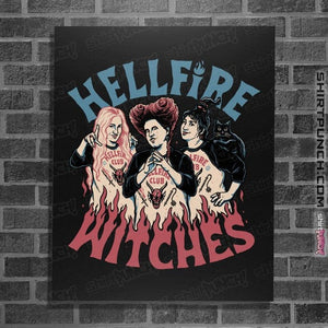 Secret_Shirts Posters / 4"x6" / Black Hellfire Witches