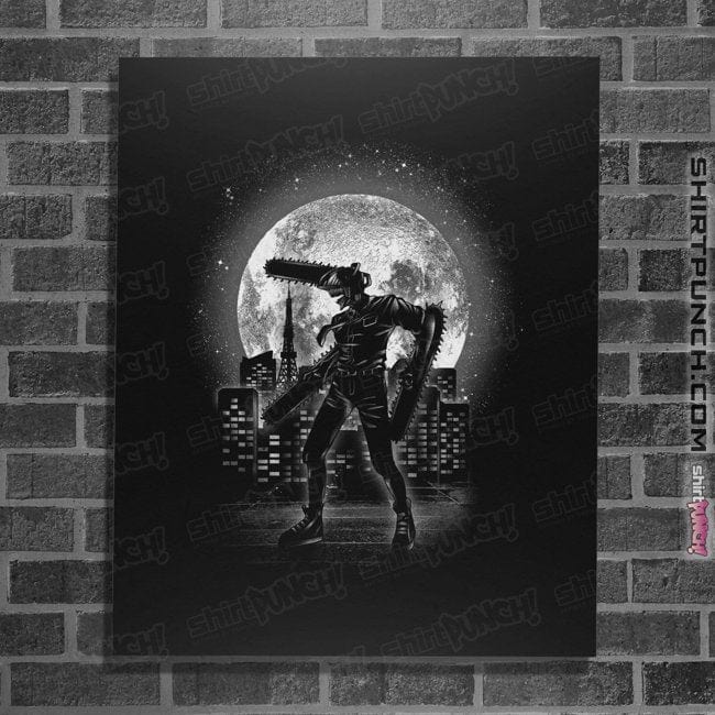 Secret_Shirts Posters / 4"x6" / Black The Moonlight Chainsaw