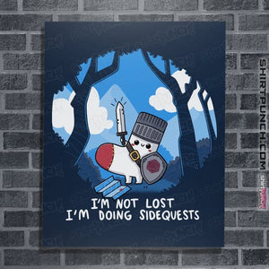 Daily_Deal_Shirts Posters / 4"x6" / Navy Sock Sidequest
