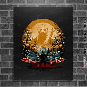 Daily_Deal_Shirts Posters / 4"x6" / Black Jason's Attack
