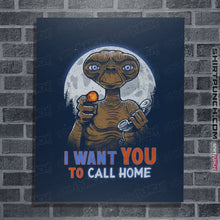 Load image into Gallery viewer, Daily_Deal_Shirts Posters / 4&quot;x6&quot; / Navy Uncle E.T.
