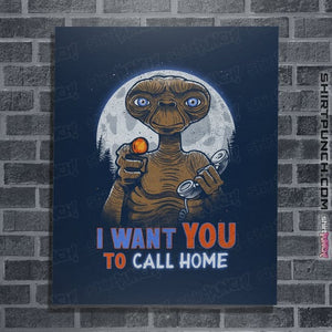 Daily_Deal_Shirts Posters / 4"x6" / Navy Uncle E.T.