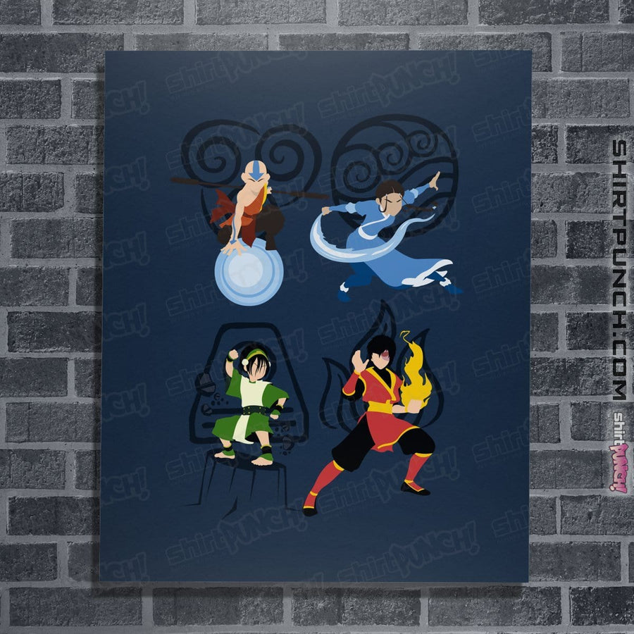 Shirts Posters / 4"x6" / Navy Avatar Elements