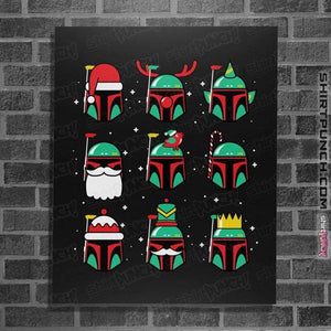 Daily_Deal_Shirts Posters / 4"x6" / Black Bountiful Xmas