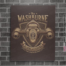 Load image into Gallery viewer, Shirts Posters / 4&quot;x6&quot; / Dark Chocolate Washburne Flight Academy
